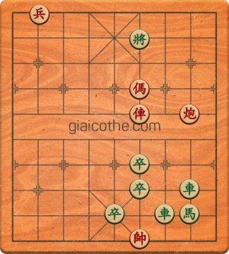 Bàn cờ tướng bài tập Cờ Tướng Khó Nhất màn 1 ván 396 - Độ khó Trung Bình