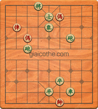 Bàn cờ tướng bài tập Cờ Tướng Khó Nhất màn 1 ván 398 - Độ khó Trung Bình