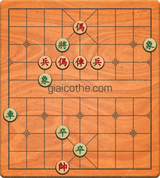 Bàn cờ tướng bài tập Cờ Tướng Khó Nhất màn 1 ván 40 - Độ khó Trung Bình