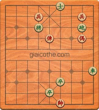 Bàn cờ tướng bài tập Cờ Tướng Khó Nhất màn 1 ván 400 - Độ khó Trung Bình