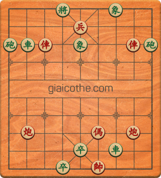 Bàn cờ tướng bài tập Cờ Tướng Khó Nhất màn 1 ván 401 - Độ khó Trung Bình