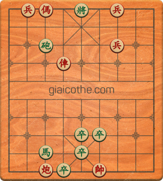 Bàn cờ tướng bài tập Cờ Tướng Khó Nhất màn 1 ván 409 - Độ khó Trung Bình