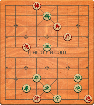 Bàn cờ tướng bài tập Cờ Tướng Khó Nhất màn 1 ván 41 - Độ khó Trung Bình