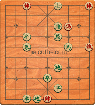 Bàn cờ tướng bài tập Cờ Tướng Khó Nhất màn 1 ván 411 - Độ khó Trung Bình