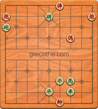 Bàn cờ tướng bài tập Cờ Tướng Khó Nhất màn 1 ván 415 - Độ khó Trung Bình