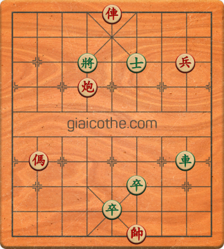 Bàn cờ tướng bài tập Cờ Tướng Khó Nhất màn 1 ván 418 - Độ khó Trung Bình