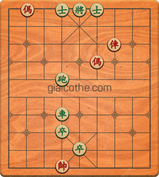 Bàn cờ tướng bài tập Cờ Tướng Khó Nhất màn 1 ván 42 - Độ khó Trung Bình