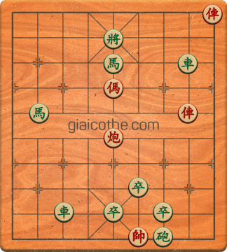 Bàn cờ tướng bài tập Cờ Tướng Khó Nhất màn 1 ván 421 - Độ khó Trung Bình