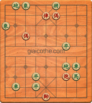 Bàn cờ tướng bài tập Cờ Tướng Khó Nhất màn 1 ván 424 - Độ khó Trung Bình