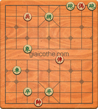 Bàn cờ tướng bài tập Cờ Tướng Khó Nhất màn 1 ván 426 - Độ khó Trung Bình