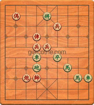 Bàn cờ tướng bài tập Cờ Tướng Khó Nhất màn 1 ván 428 - Độ khó Trung Bình