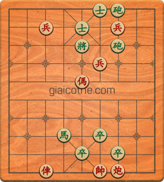 Bàn cờ tướng bài tập Cờ Tướng Khó Nhất màn 1 ván 429 - Độ khó Trung Bình