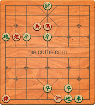 Bàn cờ tướng bài tập Cờ Tướng Khó Nhất màn 1 ván 435 - Độ khó Trung Bình