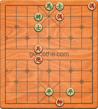 Bàn cờ tướng bài tập Cờ Tướng Khó Nhất màn 1 ván 438 - Độ khó Trung Bình