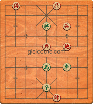 Bàn cờ tướng bài tập Cờ Tướng Khó Nhất màn 1 ván 439 - Độ khó Trung Bình