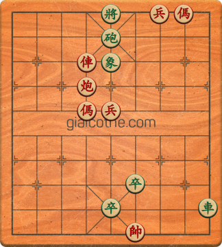 Bàn cờ tướng bài tập Cờ Tướng Khó Nhất màn 1 ván 440 - Độ khó Trung Bình