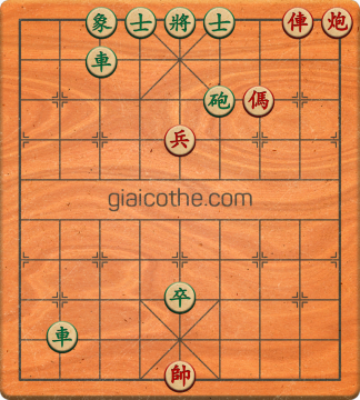 Bàn cờ tướng bài tập Cờ Tướng Khó Nhất màn 1 ván 444 - Độ khó Trung Bình