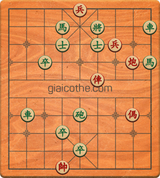 Bàn cờ tướng bài tập Cờ Tướng Khó Nhất màn 1 ván 446 - Độ khó Trung Bình