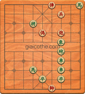 Bàn cờ tướng bài tập Cờ Tướng Khó Nhất màn 1 ván 450 - Độ khó Trung Bình