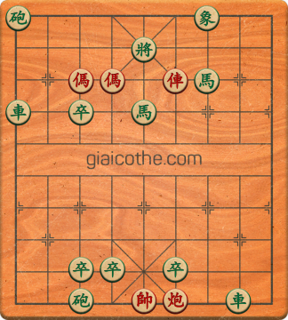 Bàn cờ tướng bài tập Cờ Tướng Khó Nhất màn 1 ván 451 - Độ khó Trung Bình