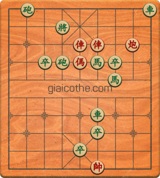 Bàn cờ tướng bài tập Cờ Tướng Khó Nhất màn 1 ván 452 - Độ khó Trung Bình