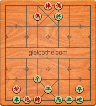 Bàn cờ tướng bài tập Cờ Tướng Khó Nhất màn 1 ván 454 - Độ khó Trung Bình