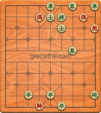Bàn cờ tướng bài tập Cờ Tướng Khó Nhất màn 1 ván 456 - Độ khó Trung Bình