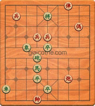 Bàn cờ tướng bài tập Cờ Tướng Khó Nhất màn 1 ván 457 - Độ khó Trung Bình