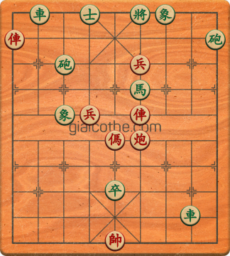 Bàn cờ tướng bài tập Cờ Tướng Khó Nhất màn 1 ván 459 - Độ khó Trung Bình