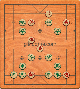 Bàn cờ tướng bài tập Cờ Tướng Khó Nhất màn 1 ván 466 - Độ khó Trung Bình