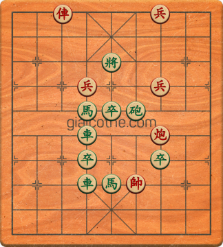 Bàn cờ tướng bài tập Cờ Tướng Khó Nhất màn 1 ván 478 - Độ khó Trung Bình