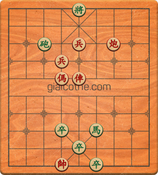 Bàn cờ tướng bài tập Cờ Tướng Khó Nhất màn 1 ván 481 - Độ khó Trung Bình