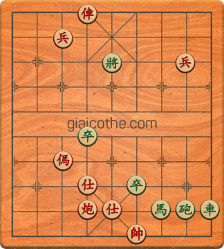 Bàn cờ tướng bài tập Cờ Tướng Khó Nhất màn 1 ván 482 - Độ khó Trung Bình