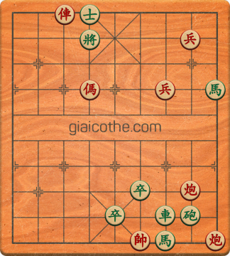 Bàn cờ tướng bài tập Cờ Tướng Khó Nhất màn 1 ván 483 - Độ khó Trung Bình