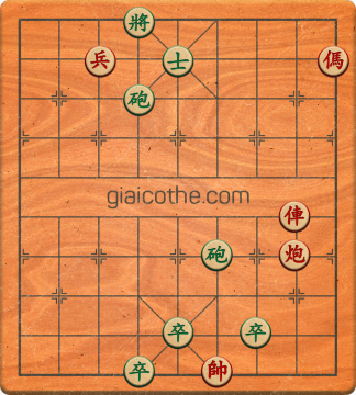 Bàn cờ tướng bài tập Cờ Tướng Khó Nhất màn 1 ván 484 - Độ khó Trung Bình