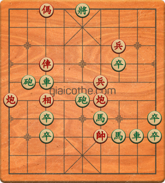 Bàn cờ tướng bài tập Cờ Tướng Khó Nhất màn 1 ván 486 - Độ khó Trung Bình