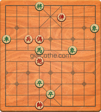 Bàn cờ tướng bài tập Cờ Tướng Khó Nhất màn 1 ván 488 - Độ khó Trung Bình