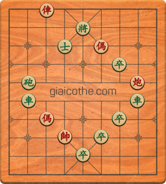 Bàn cờ tướng bài tập Cờ Tướng Khó Nhất màn 1 ván 489 - Độ khó Trung Bình