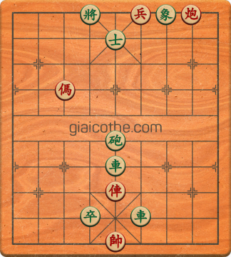 Bàn cờ tướng bài tập Cờ Tướng Khó Nhất màn 1 ván 490 - Độ khó Trung Bình