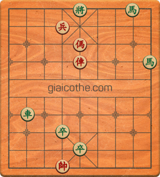 Bàn cờ tướng bài tập Cờ Tướng Khó Nhất màn 1 ván 491 - Độ khó Trung Bình