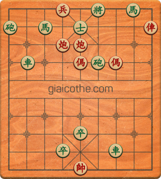 Bàn cờ tướng bài tập Cờ Tướng Khó Nhất màn 1 ván 497 - Độ khó Trung Bình