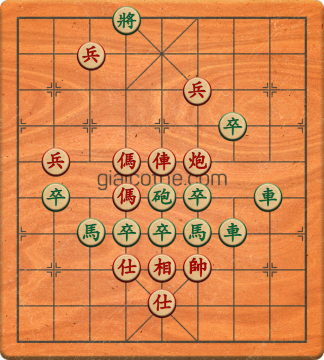 Bàn cờ tướng bài tập Cờ Tướng Khó Nhất màn 1 ván 498 - Độ khó Trung Bình