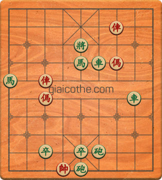 Bàn cờ tướng bài tập Cờ Tướng Khó Nhất màn 1 ván 503 - Độ khó Trung Bình