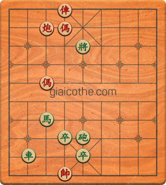 Bàn cờ tướng bài tập Cờ Tướng Khó Nhất màn 1 ván 504 - Độ khó Trung Bình