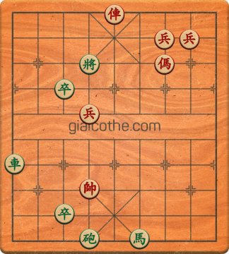 Bàn cờ tướng bài tập Cờ Tướng Khó Nhất màn 1 ván 505 - Độ khó Trung Bình