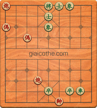 Bàn cờ tướng bài tập Cờ Tướng Khó Nhất màn 1 ván 506 - Độ khó Trung Bình