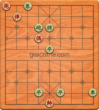 Bàn cờ tướng bài tập Cờ Tướng Khó Nhất màn 1 ván 507 - Độ khó Trung Bình