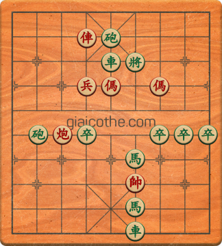 Bàn cờ tướng bài tập Cờ Tướng Khó Nhất màn 1 ván 509 - Độ khó Trung Bình