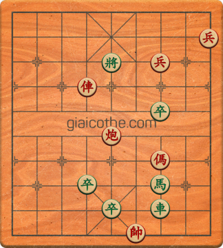 Bàn cờ tướng bài tập Cờ Tướng Khó Nhất màn 1 ván 51 - Độ khó Trung Bình