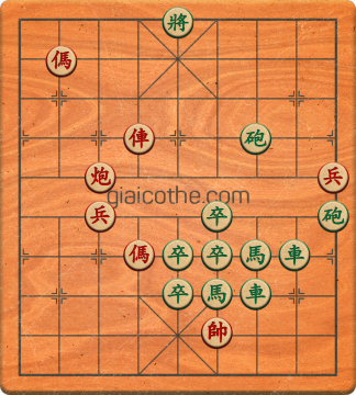 Bàn cờ tướng bài tập Cờ Tướng Khó Nhất màn 1 ván 510 - Độ khó Trung Bình